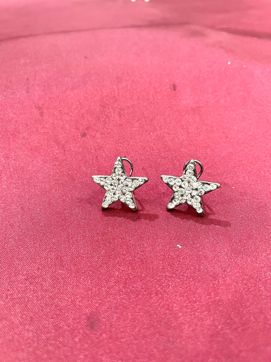 Star Earring with rhinestone