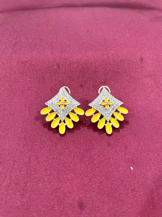 Yellow fancy studs