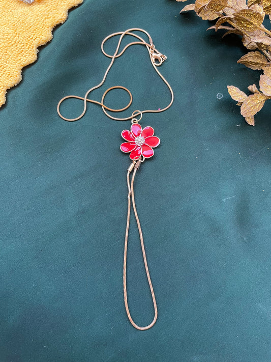 Floral Pendant with golden chain Malaa