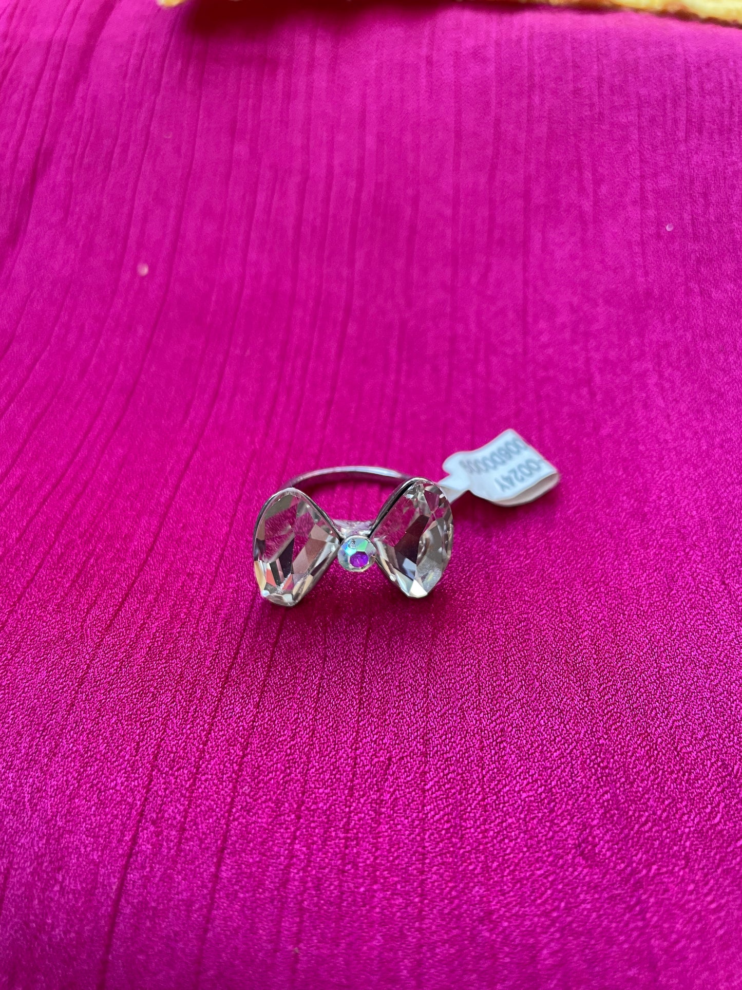 Butterfly crystal stone ring