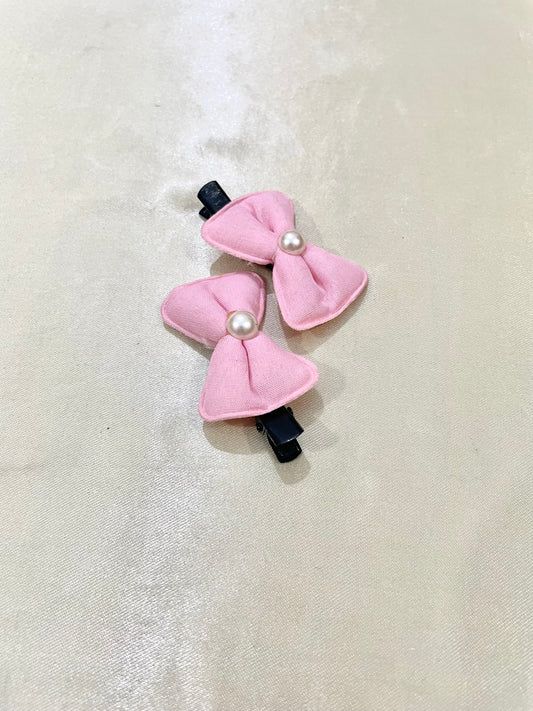 Baby Pink Hair Bow pair