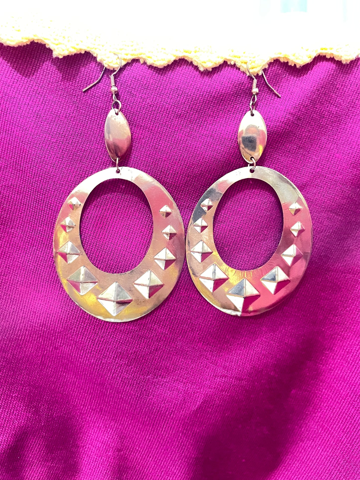 Burnished Gold teardrop Earrings