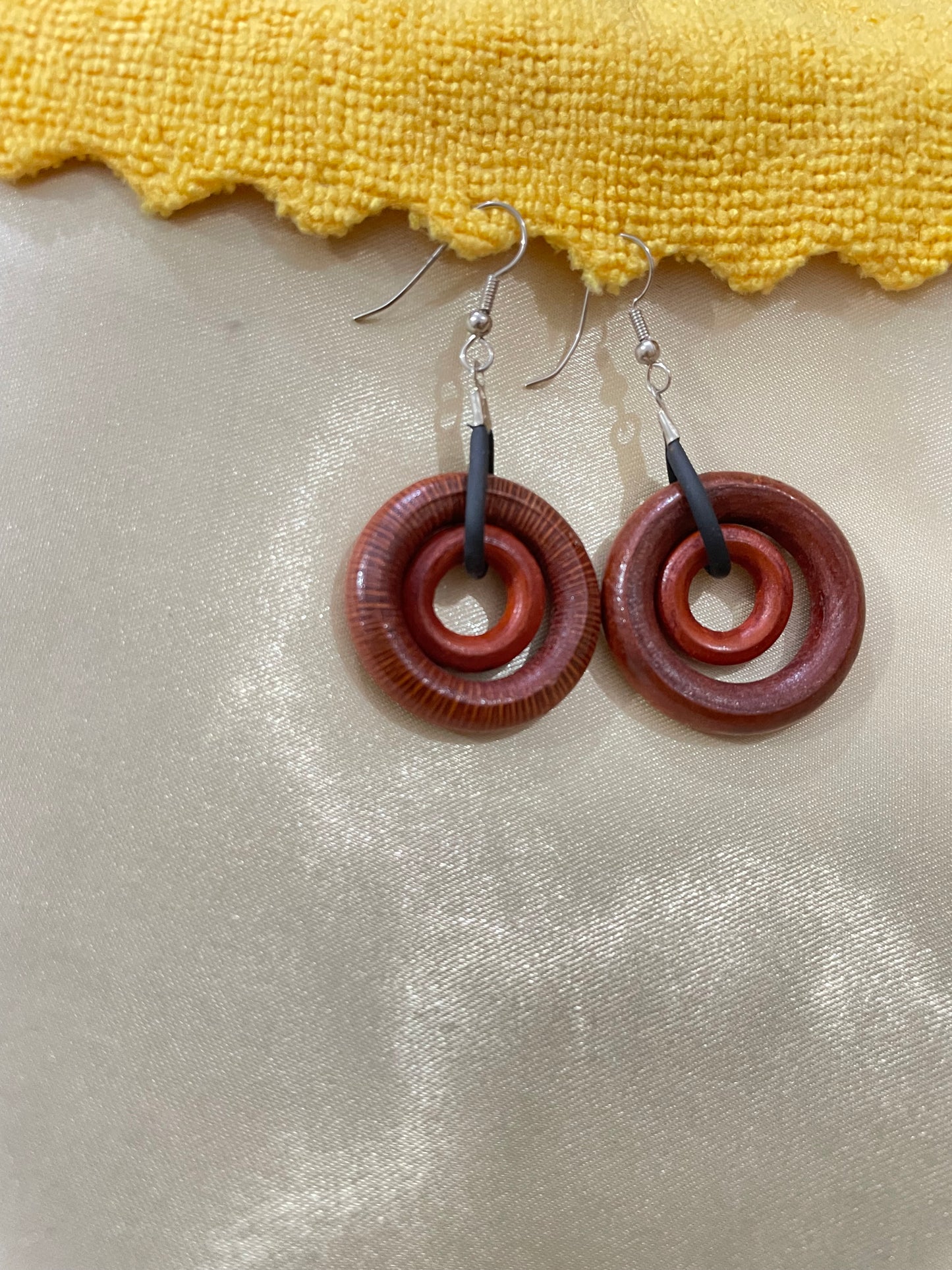 Wood Geometric Lightweight Earring