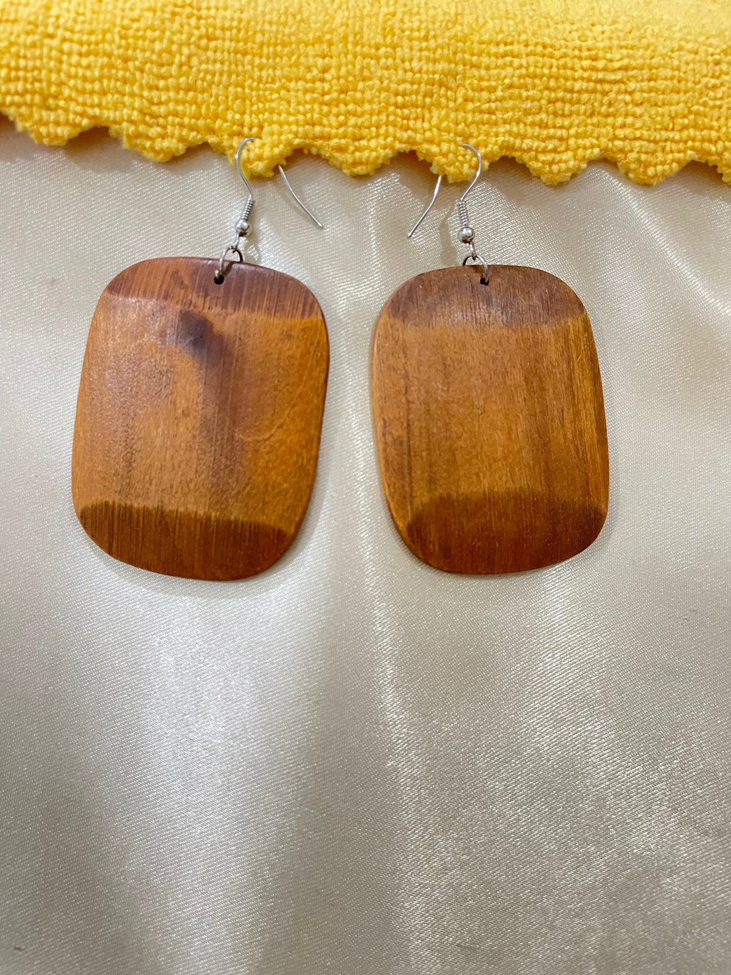 Wood Geometric Lightweight Earring