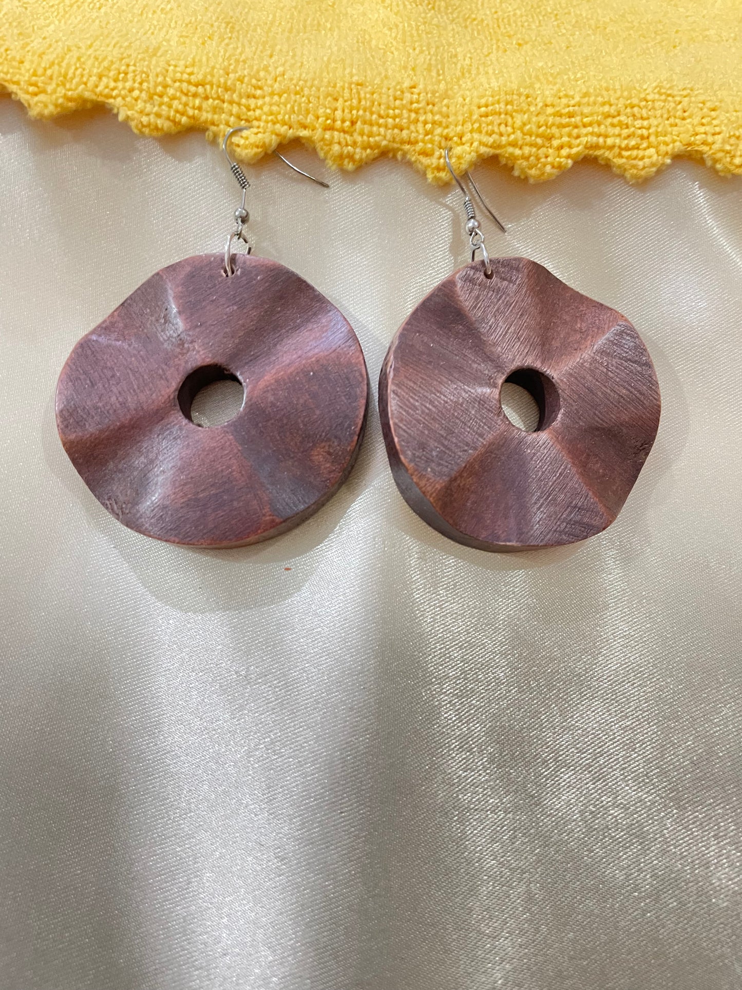 Wood Geometric Lightweight Earring